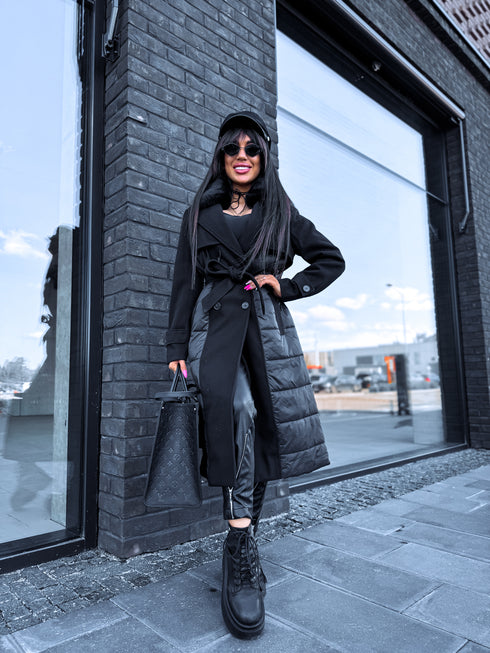 Coat "COMBINATION HK30" - BLACK